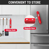 ThermoPro TP03B Bright Red Digital Meat Thermometer with Backlight